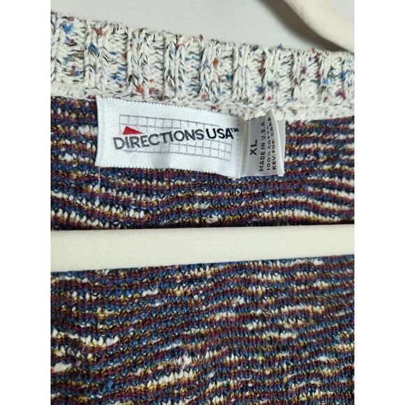 Vintage men's 3D knit button front cardigan sz XL grandpacore Academic preppy - Picture 5 of 7